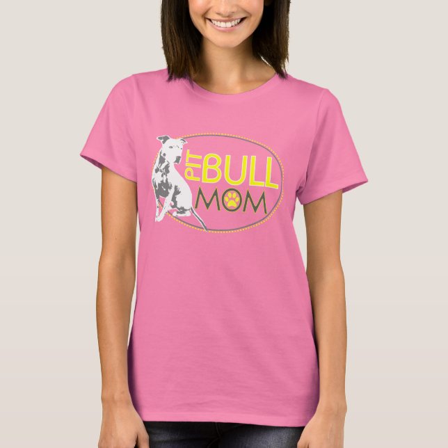 Camiseta Mamá de Toro de Pozo - Amarillo y Gris (Anverso)