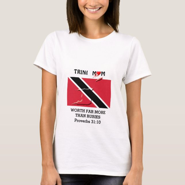 CAMISETA MAMÁ DE TRINIDAD VALE MÁS QUE PROVERBS DE RUBIAS 3 (Anverso)