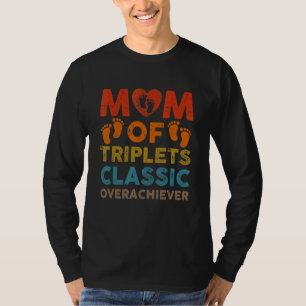 Camiseta Mamá De Triplets Clásica Triplet Triplet
