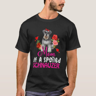Camiseta Mamá De Un Ataque De Vapor De Schnauzer Cute Schna