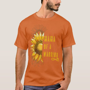 Camiseta Mamá de un cáncer infantil guerrero, Cinta oncolog