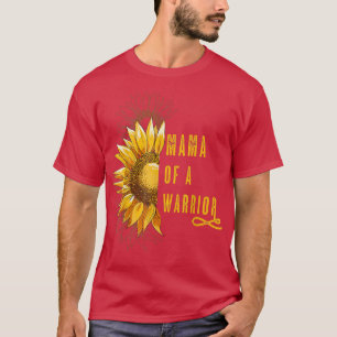 Camiseta Mamá de un cáncer infantil guerrero, Cinta oncolog