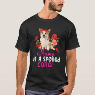 Camiseta Mamá De Un Corgi Cute Malogrado Perro Bow Tie Flo