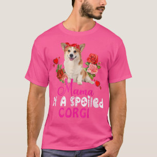 Camiseta Mamá De Un Corgi Cute Malogrado Perro Bow Tie Flo