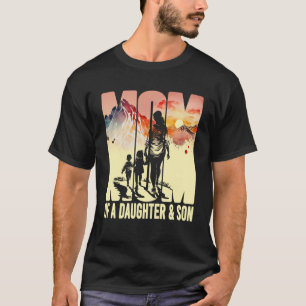 Camiseta Mamá De Un Día de la Madre De Hija Y Hijo Con