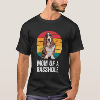 Camiseta Mamá De Un Divertido Vintage De Basset Hound Mamá