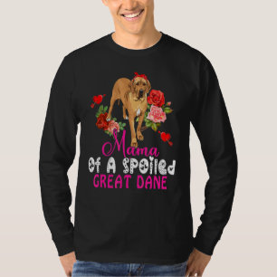 Camiseta Mamá De Un Gran Danés Triste Gran Dane Cute Gran D