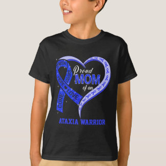 Camiseta Mamá De Un Guerrero Ataxia Cinta Azul Fami