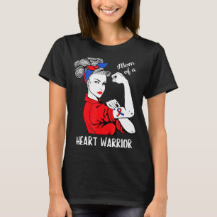 Camiseta Mamá de un Guerrero del Corazón Conciencia CHD Enf