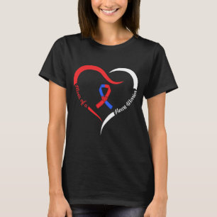 Camiseta Mamá De Un Guerrero Del Corazón Concienciación 