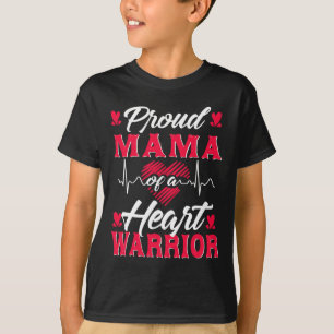 Camiseta Mamá De Un Guerrero Del Corazón Concienciación Del
