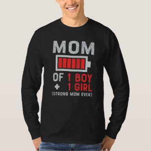 Camiseta Mamá De Un Niño De La Hija O Del Hijo Día De La Ma