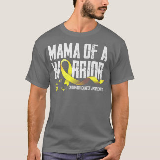 Camiseta Mamá de un niño guerrero con cáncer en cinta de ca