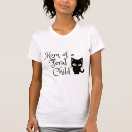 Camiseta Mamá de un niño salvaje con diseño de gato negro