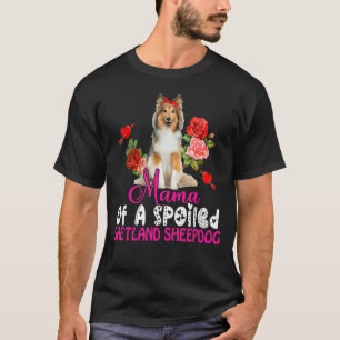 Camiseta Mamá De Un Pastor De Shetland Perrito Cute Perro B