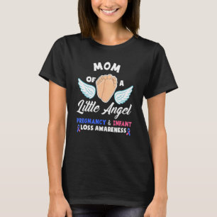 Camiseta Mamá De Un Pequeño Infante Ángel De Pérdida De Con