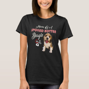 Camiseta Mamá De Un Perro Beagle Triturado