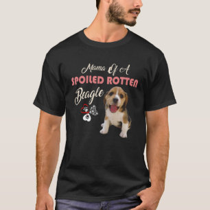Camiseta Mamá De Un Perro Beagle Triturado