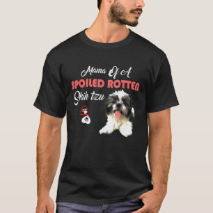 Camiseta Mamá De Un Perro Shih Tzu Malogrado