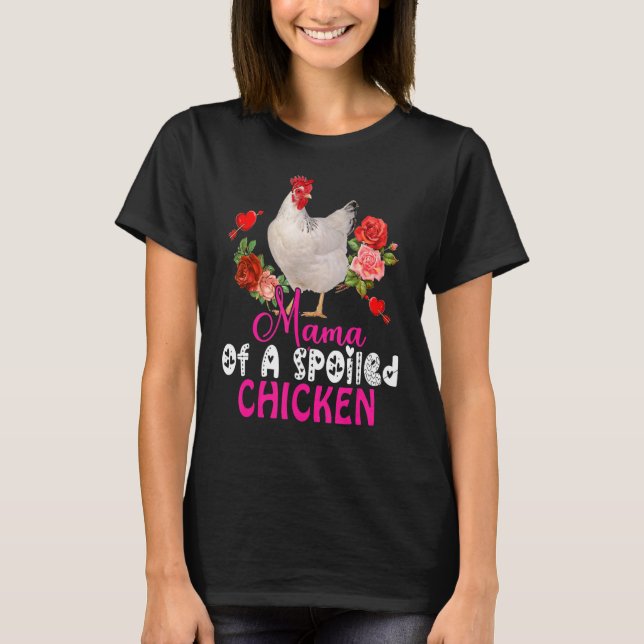 Camiseta Mamá De Un Pollo De Pollo Cutáneo De Pollo Mal (Anverso)
