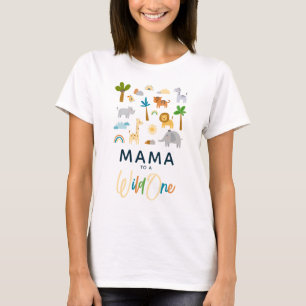 Camiseta Mamá de un 'Safari Salvaje' Baby Shower en la Jung