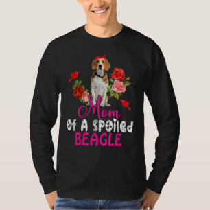 Camiseta Mamá De Una Beagle Cute De Beagle, Perro De Bow, T