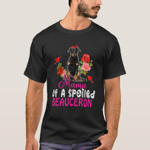 Camiseta Mamá De Una Beauceron Malvada Cute Beauceron Bow T