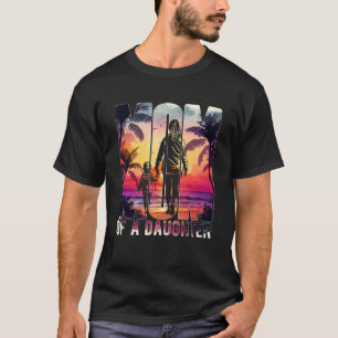 Camiseta Mamá De Una Playa De Día de la Madre Hija Con Figu