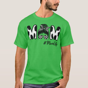Camiseta Mamá de vaca mujer vida desordenada bollo divertid