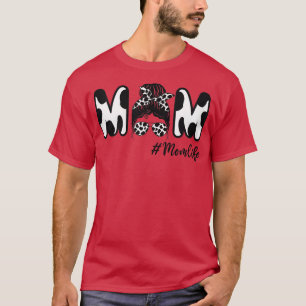 Camiseta Mamá de vaca mujer vida desordenada bollo divertid