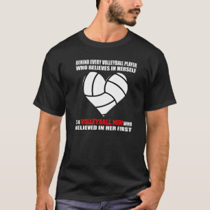 Camiseta Mamá De Voleibol Cree En Su Hija Voleibol