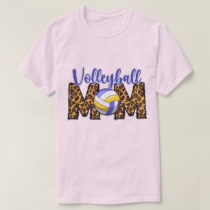 Camiseta Mamá de voleibol de color rosa claro