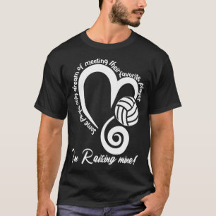 Camiseta Mamá de voleibol papá que estoy criando la mía