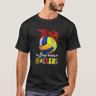 Camiseta Mamá De Voleibol Tenis Mamá Ocupada Haciendo Balon