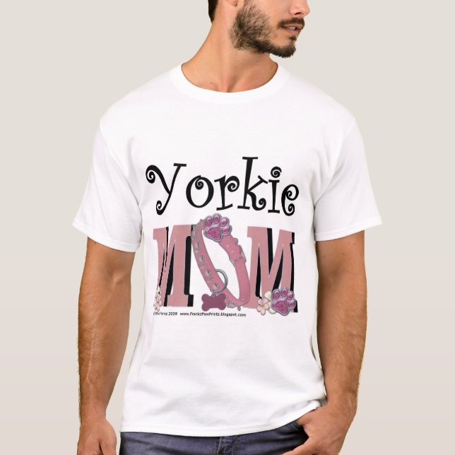 Camiseta MAMÁ de Yorkie (Anverso)