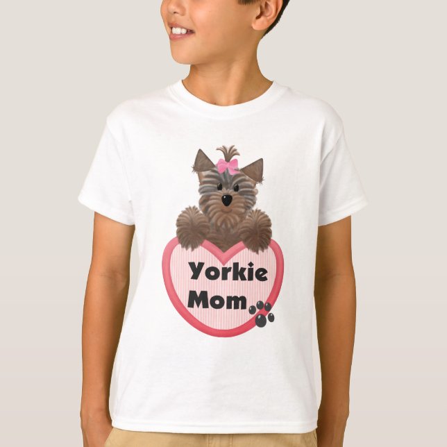 Camiseta Mamá de Yorkie (Anverso)