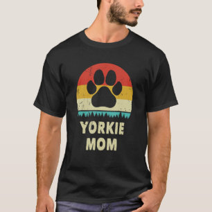 Camiseta Mamá de Yorkie Perro Vintage Mujeres Yorkshire Ter