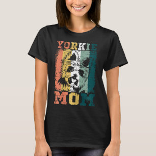Camiseta Mamá de Yorkie Vintage Retro Yorkshire Terrier Per