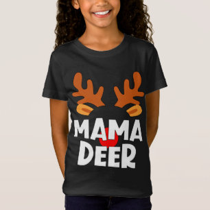 Camiseta Mama Deer coincide con los Navidades de la tribu f