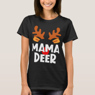 Camiseta Mama Deer coincide con los Navidades de la tribu f