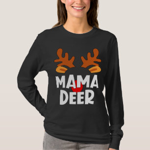 Camiseta Mama Deer coincide con los Navidades de la tribu f