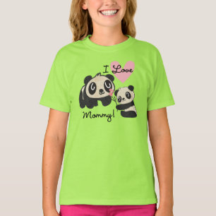 Camiseta Mamá del amor de las pandas I