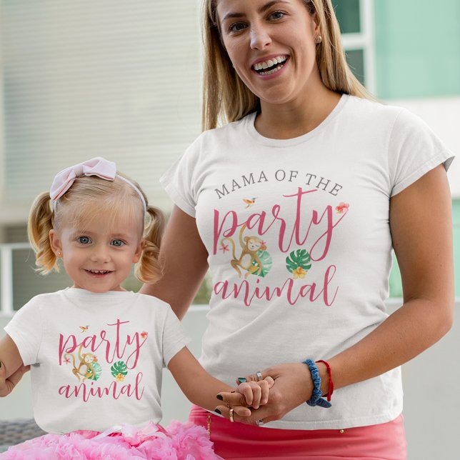 Camiseta "Mamá del animal Fiesta" Niños Fiesta de cumpleaño (Subido por el creador)