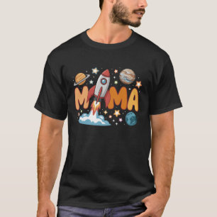 Camiseta Mamá del Astronauta Espacial Birthday