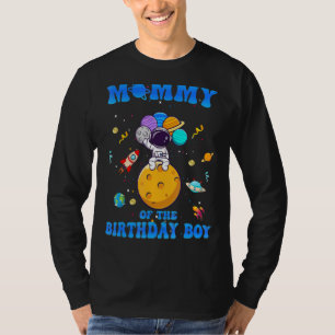 Camiseta Mamá Del Astronauta Espacial De Cumpleaños