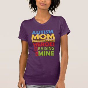 Camiseta Mamá del autismo criando mi Novedad de cumpleaños 