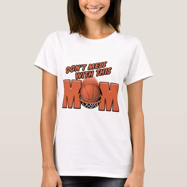 Camiseta Mamá del baloncesto (Anverso)