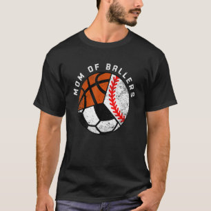 Camiseta Mamá Del Baloncesto De Béisbol De Baloncesto