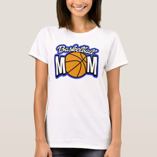 Camiseta Mamá del baloncesto divertida y linda (Anverso)