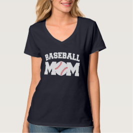 Camiseta Mamá del béisbol divertida y linda